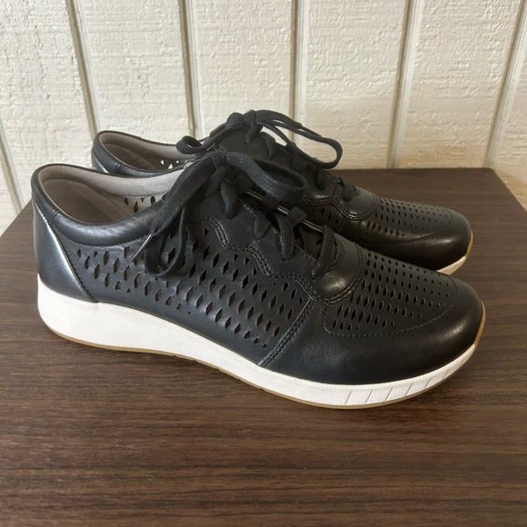 Dansko Charlie Perforated Leather Sneakers, size 41. - Picture 1 of 7